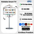 OFD 27 Inch Portable Smart Tv Interactive Digital Signage With Camera Battery Powered Touchscreen Android Display For Home