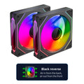 Teucer Infinite Mirror 120mm 5V 3Pin ARGB PC Case FAN 12V 4Pin PWM 800-2000RPM 12cm Chassis CPU Water Cooling Ventilator
