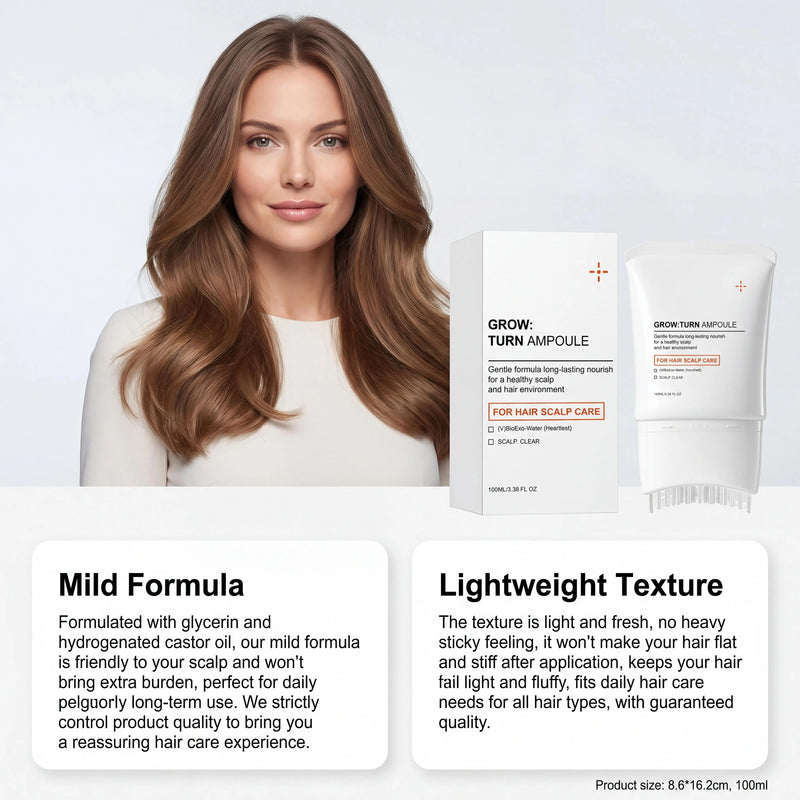 Volumizing Hair Serum Deep Nourish Care Repair Damaged Hair Roots Improve Scalp Environment Scalp Massager With Built-In Brush