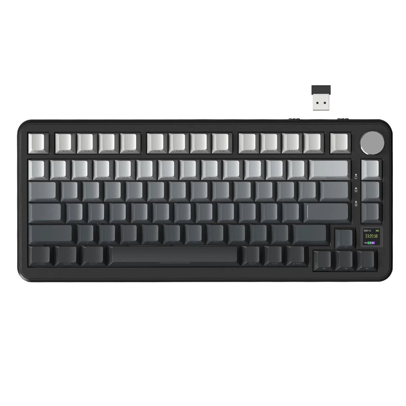 ATTACK SHARK X85Pro 75% Mechanical Keyboard with Screen & Knob Hot Swappable Wireless 2.4GHz/Bluetooth/Wired RGB Gasket Mount QM