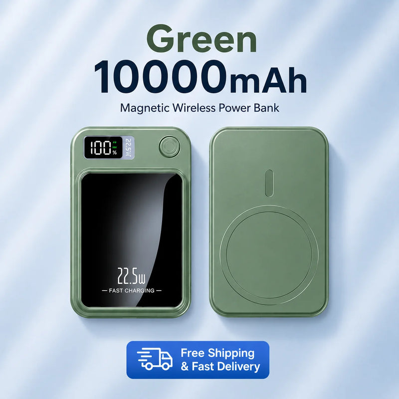 Magnetic Wireless Power Bank 5000mAh 10000mAh 22.5W Fast Charging Portable Charger 15W Wireless External Battery for iPhone