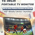 15.4 Inch Portable Smart TV Android LED LCD Digital Television for Football Match Live Viewing Outdoor Camping Caravan Car