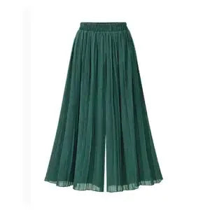 Women High Waist Polka Dot Pleated Wide Leg Pants Elastic - View 13 | SAMAG