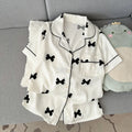 2 Summer Short-Sleeve Pajama Set for Women, Comfortable | SAMAG