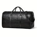 Large Capacity Retro Crocodile-Textured Travel Duffel Bag - Durable Unisex Vacation Luggage,  Versatile Gift for Men & Women