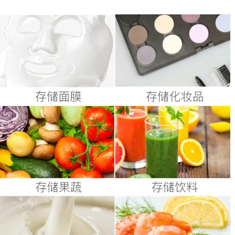 6L DC12V/110-220V Dual-purpose Refrigerator, Refrigerated and Refrigerated Desktop Refrigerator for Cosmetics, Skin Care