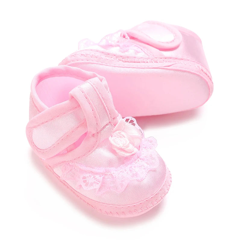 Multiple Styles Newborn Baby First Baptist Shoe: Newborn Boy and Girl White Baptist Shoes Soft Sole Walking Shoes Size-9CM-10CM