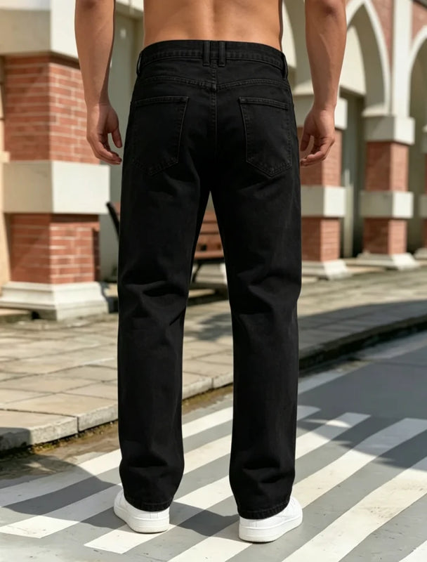 Men'S Casual Straight-Leg Jeans, Y2K Street Style Loose | SAMAG