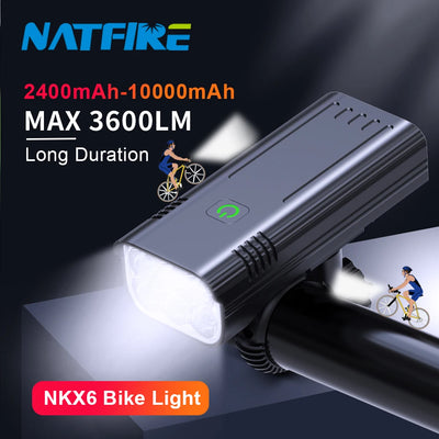 10000mAh 6 - 8 LED Bike Light USB Rechargeable 3600 Lumens | SAMAG