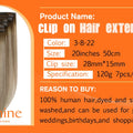 Full Shine Clip in Hair Extensions Human Hair Clip Balayage 7pcs 120g Double Weft Hair Extensions Human Hair For Woman