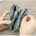 CONTACT'S Fashion Genuine Leather Women Wallet Bifold Card Holder Coin Purse Small Women's Purse Money Clip Men Pocket Wallets