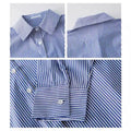 AOSSVIAO 2026 Spring Autumn Classic Striped Woman Blouses Shirt Lady Long Lantern Sleeve Stand Collar Loose Blusas Tops