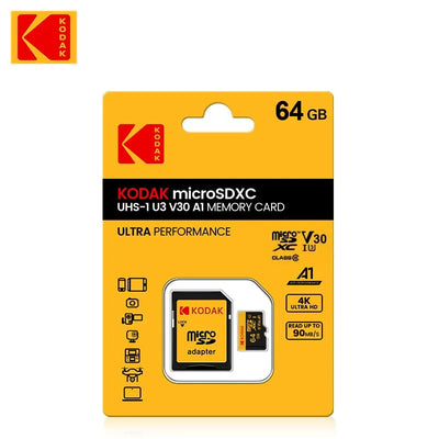 KODAK Micro SD Memory Card UP TO 100MB/s C10 U3 TF 4K HD | SAMAG
