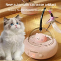 Smart UFO Electric Cat Teaser Stick Automatic Interactive Pet Toy Replaceable Feather Bell Design Daily Cat Training Play Toys