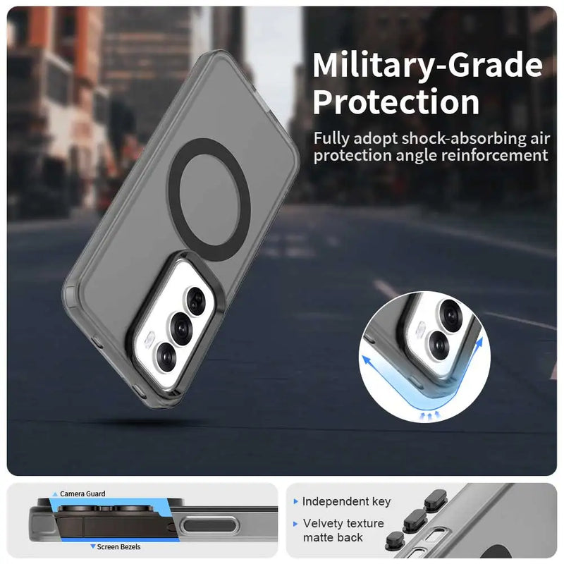 Magnetic For Magsafe Wireless Charge Cases For OPPO Reno 12 Pro Reno12 Reno12Pro 5G Shockproof Candy Color Bumper Cover