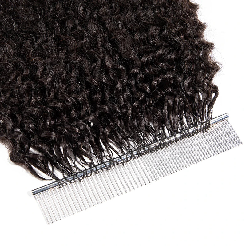 Human Hair Pre-Separated Miracle Knots Feather Crochet Burmese Curly Human Hair Feather Crochet Human Hair Extensions Invisible Miracle Knots Crochet Human Hair Bundles For Women Daily Use Birthday Holiday Gift Popular Hairst