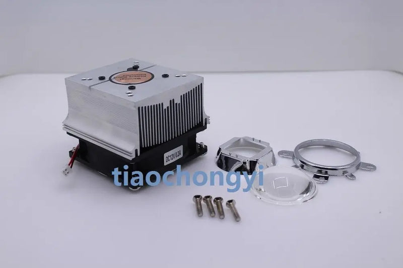 100W LED Aluminium Heat Sink Cooling Fan+60degree 90degree 120degree44mm Lens + Reflector Brack