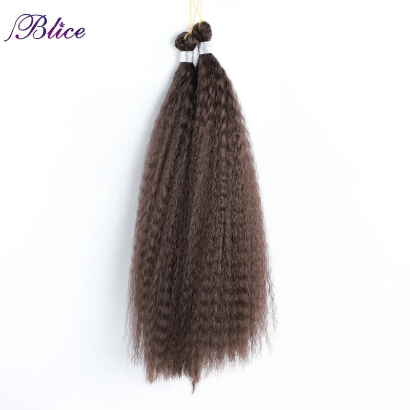 Synthetic Crochet Braiding Hair Bundles Sew In Afro Kinky Curly  Hair Extensions Strand Hook Braid Fake Hair 3pcs Deal
