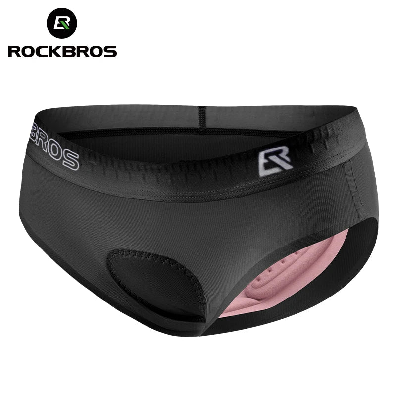 ROCKBROS Women Cycling Underwear Padded Shockproof Mountain MTB Bicycle Shorts Comfortable Underwear Tights Women Shorts