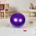 Spiked Yoga Massage Ball Purple 75Cm Deep Tissue Muscle Relief Sensory Workout Fitness Stress Massage Ball