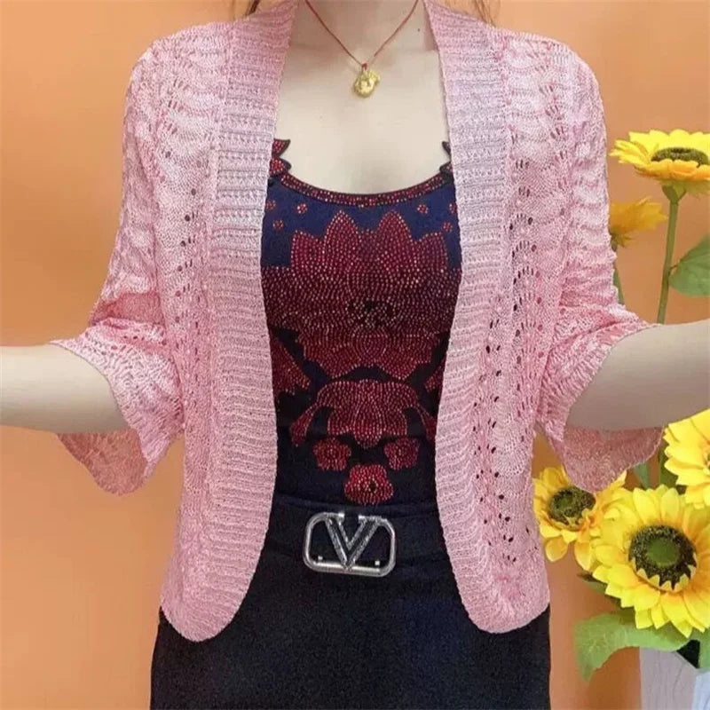 Spring Summer New Ice Silk Knit Cardigan Women - View 10 | SAMAG