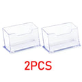 Acrylic Sign Holder Business Card Storage Price Tag Display Business Card Holder Support Carte Desktop Business Card Holder BQ04