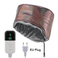 9 Temp 5 Timer PU Leather Hair Steamer Cap Waterproof Thermal Heat Cap for Home Hair Care Styling Tools Hair Care Spa Hat