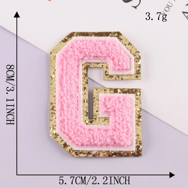 On Clothing Towel English Alphabet Decoration DIY Applique Accessories Patches Clothing Badges Clothes Embroidery Appliques