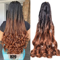 Loose Wave Braiding Hair Extensions 24" Synthetic Spiral Curls Braids Hair Pre Stretched Bouncy Braid French Curls Braiding Hair