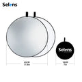 Selens 5 in 1 Collapsible Reflector Board Oval Portable Light Diffuser With Bag for Photo Studio Live Photography Kits 반사판