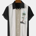Hawaiian Shirt Harajuku Stripe Print Loose Fashion Casual | SAMAG