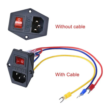 3D Printer Parts 10A 250V Power Switch AC Outlet With Red | SAMAG