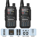 BAOFENG UV-5R Mini Walkie Talkie Bluetooth Programming Frequency Dual PTT Type-C Charging AM FM Long Range Two Way Radio