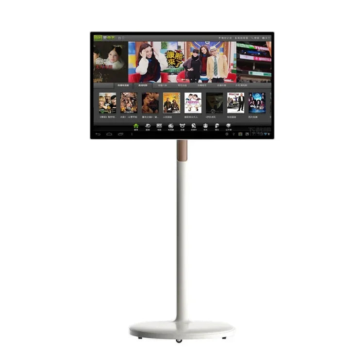 Portable Tv 27 Inch 32 Inch Incell Display Lcd Touch Screen Indoor Android 11 Portable Smart Tv  Monitor on Wheels Touchscreen