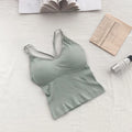 Women Cotton Lingerie Push Up Bra Sexy V Neck Tube Top Fashion Solid Color Underwear Female Soft Brassreie With Chest Pad