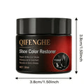 Black Shoe Color Restorer Cream, Leather Scratch Repair And Recolor Polish, Waterproof Shine for Men'S Dress Shoes