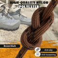 2 Pairs Work Boots Shoe Laces Diameter 4.5mm Heavy Duty Hiking Shoelaces for Men Women Round German Training Shoelace