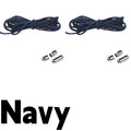 1/2/4 pairs Semicircle No Tie Shoelaces Elastic Sneakers shoelace Metal Lock Lazy Laces for Kid and Adult One size fits all shoe