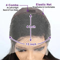 Transparent Kinky Straight Lace Front Wigs Pre Plucked Yaki 13x4 Short Bob Human Hair Wigs For Woman Natural Lace Closure Bob Wi