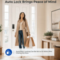 Jodays 4-in-1 Fingerprint Smart Deadbolt Lock, Keyless Entry Door Lock with Keypad Bluetooth App Auto Lock, Alexa & Google Assistant Supported(Gateway Required, Not Included), Easy Installation