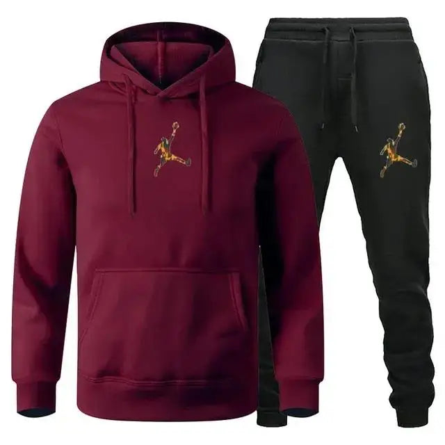 Pull à capuche et pantalon de jogging pour hommes et femmes ensemble deux pièces costume sportif hip hop - View 29 | SAMAG