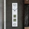 Large Wall Clock Room Modern Design Wood Silent Clock Ornaments for Home Interior Decoration Wall Clocks with Date Temperature