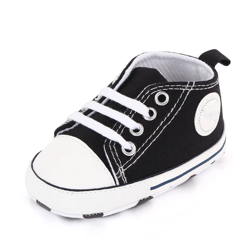 Classic Multicolor Toddler Canvas Shoes Unisex Newborn Comfort First Walking Infant Shoes Spring Autumn Anti Slip Soft Sole