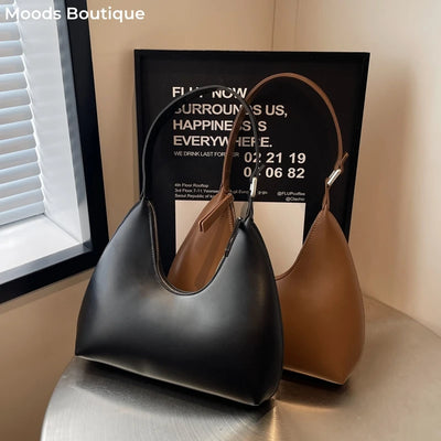 MOODS Fashion Underarm Shoulder Bags For Women PU Leather | SAMAG