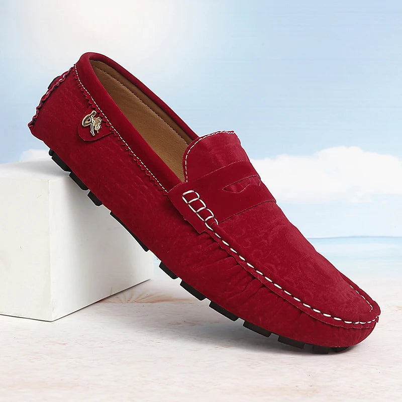 Formal Italian Shoes Men Handmade Leather Loafer Casual Driving Flats Slip-on Shoes Luxury Comfy Moccasins Loafers Shoes for Men