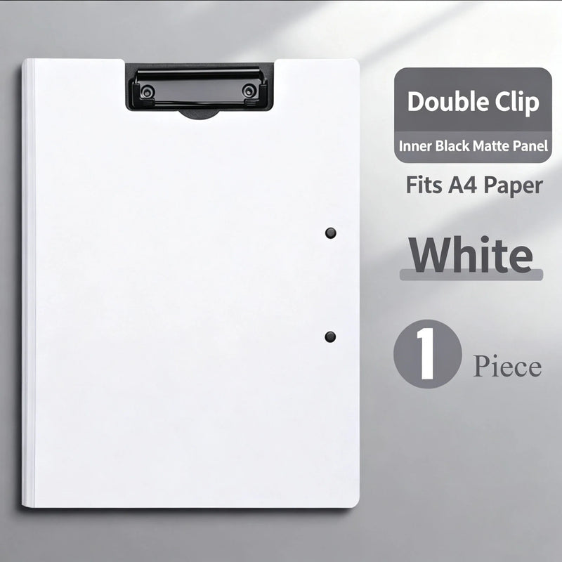 A3 A4 File Folder Clipboard Writing Pad Double Clips Paper Organizer School Office Stationary