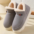 Winter Women Shoes Casual House Shoes For Men 2026 Outdoor Warm Cotton Shoes For Women Indoor Plush Padded Slippers Female