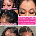 300% Density 40 46Inches Deep Wave Frontal Wig 13x4 13x6 HD Curly Lace Frontal Human Hair Wig Peruvian 7x5 Wear Go Glueless Wig