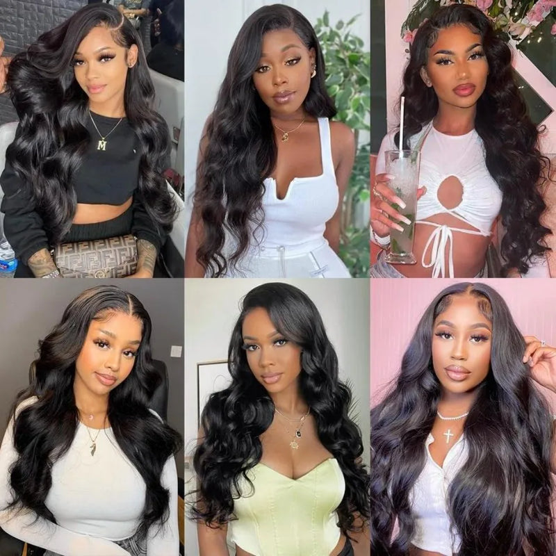 20 30 32 Inch Body Wave Double Weft Human Hair Bundles Remy Hair Extensions Unprocessed Brazilian Hair 1 3 4 Weave Natural Color