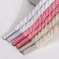 0.7mm Round Thick Hemp Style Shoelaces Solid Color for Men Women Hiking Sports Running